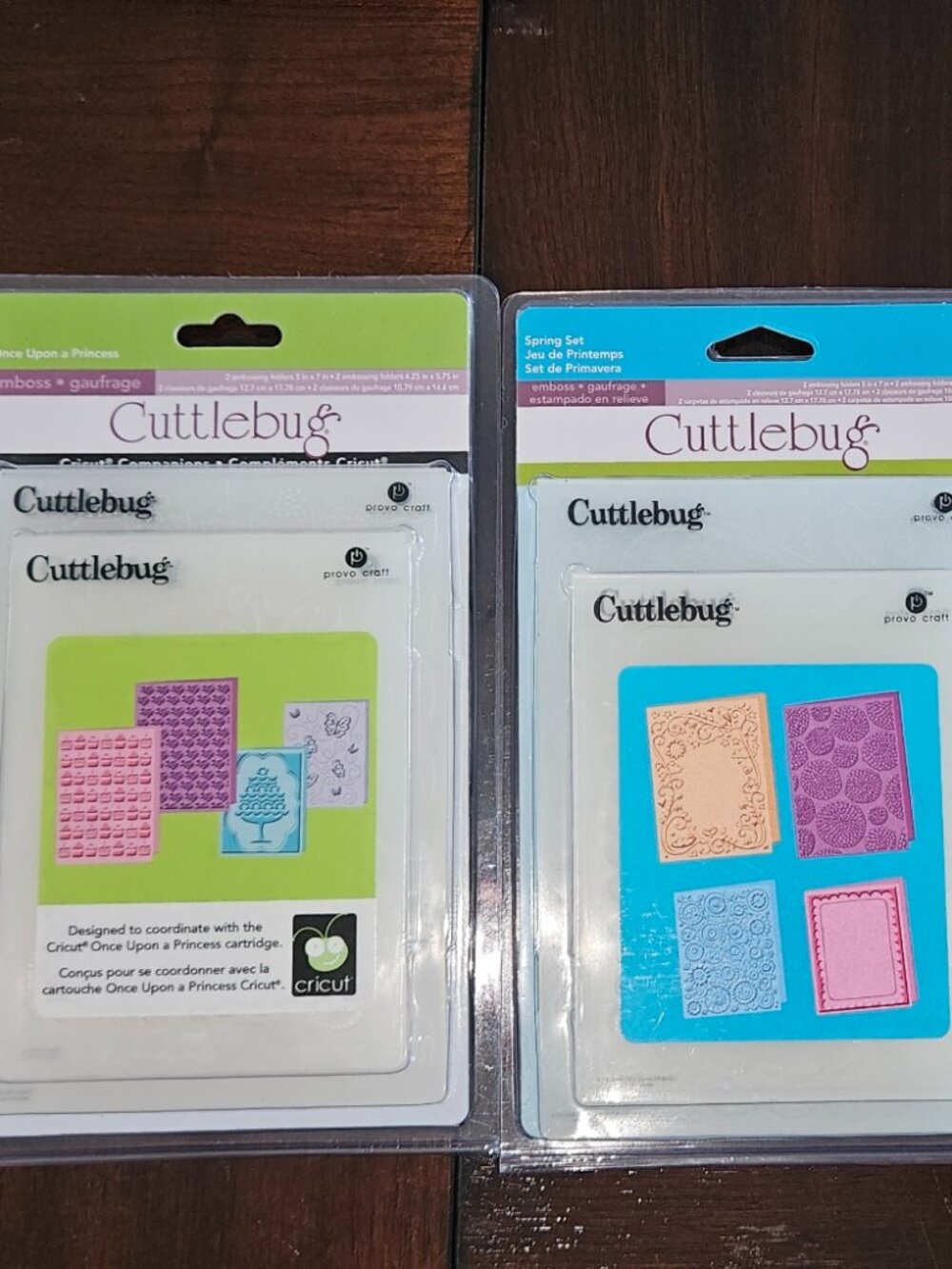 Cuttlebug Lot of 8 - Once Upon a Princess & Spring Set